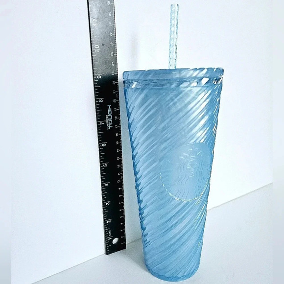 Starbucks Summer 24 Light Blue Swirl Venti Rambler - Picture 3 of 7